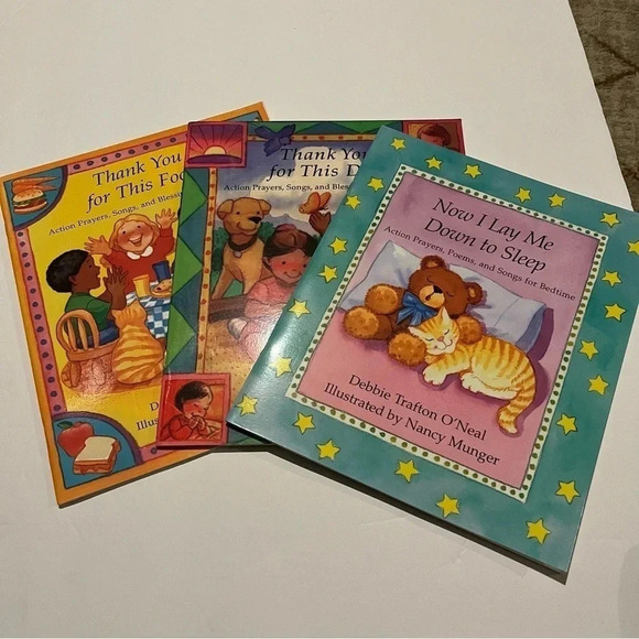 Lot Of 3 Books Now I Lay Me Down to Sleep, Thank You Debbie Trafton O'Neal - Picture 1 of 12